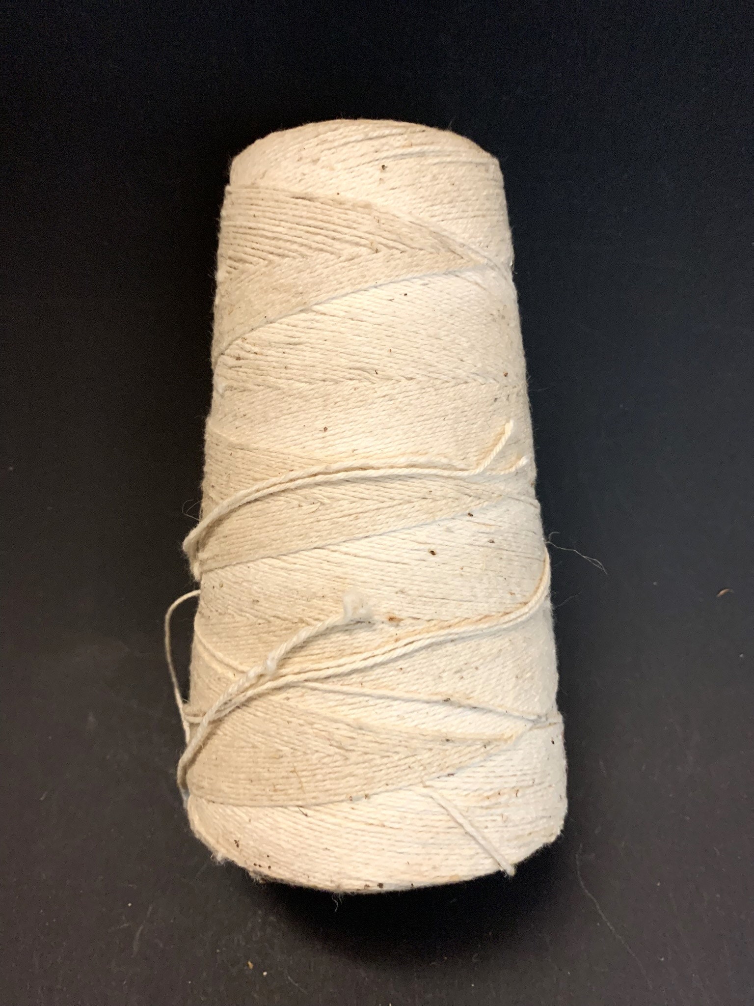 Vintage Cotton Twine String Cone Spool Tex Made 3 Ply Original Label for  Crafts 