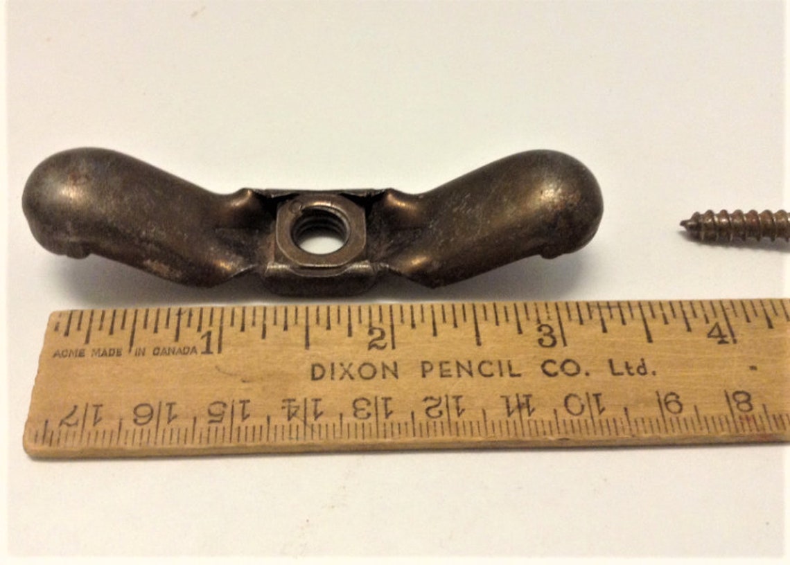 Antique Brassplated Pull Cord Cleat Retainer W Screw Window Etsy UK