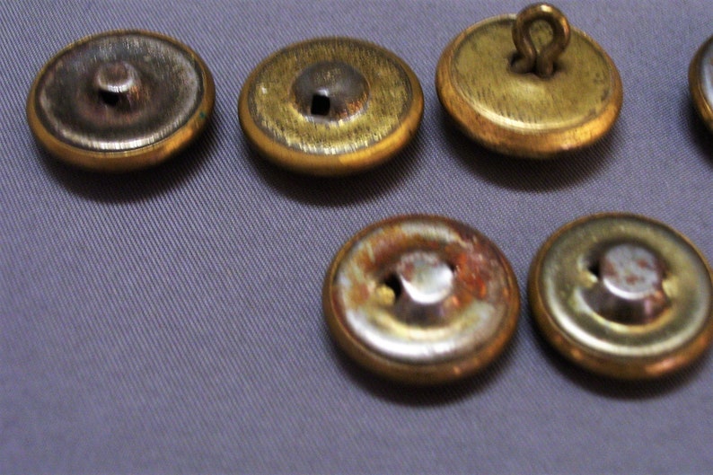 9 WW2 Canadian Brass Military Uniform Buttons Canada with Etsy