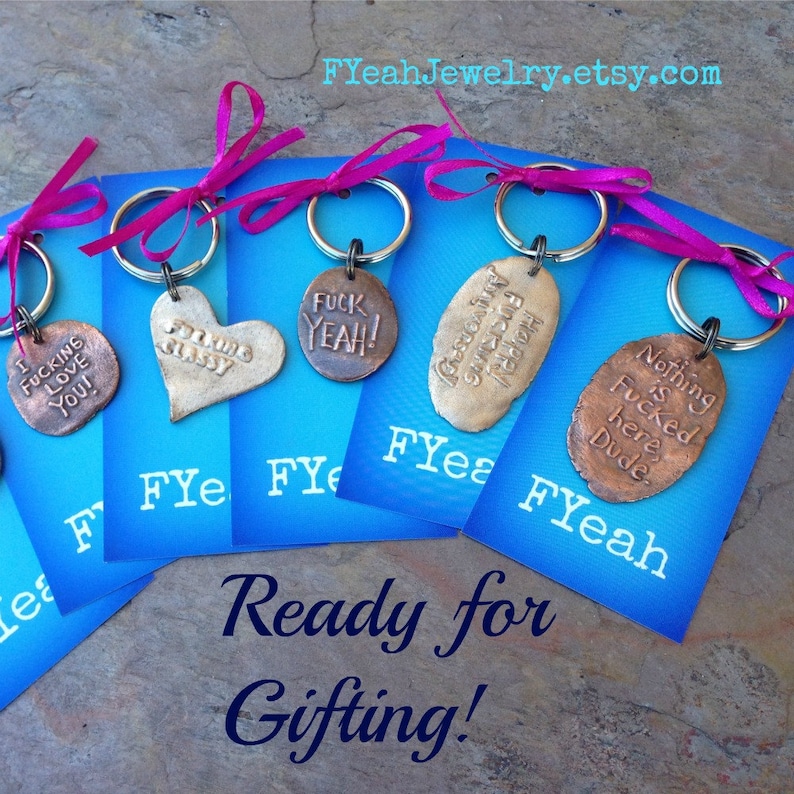 Bronze Anniversary Gift Happy Fcuking Anniversary Key Chain Etsy