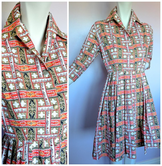 Vintage 40's Day Dress XXS