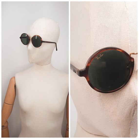 Ray ban round tortoise shell sunglasses sale