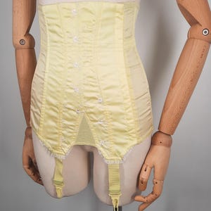 vintage-50-s-yellow-triumph-corset-girdle-with-suspender-belt-sz-xxs