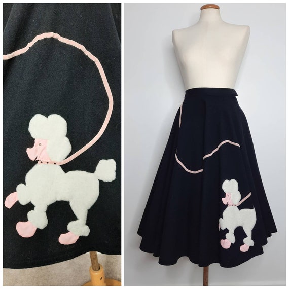 Vintage 50's Poodle Skirt Rare Sz XXS