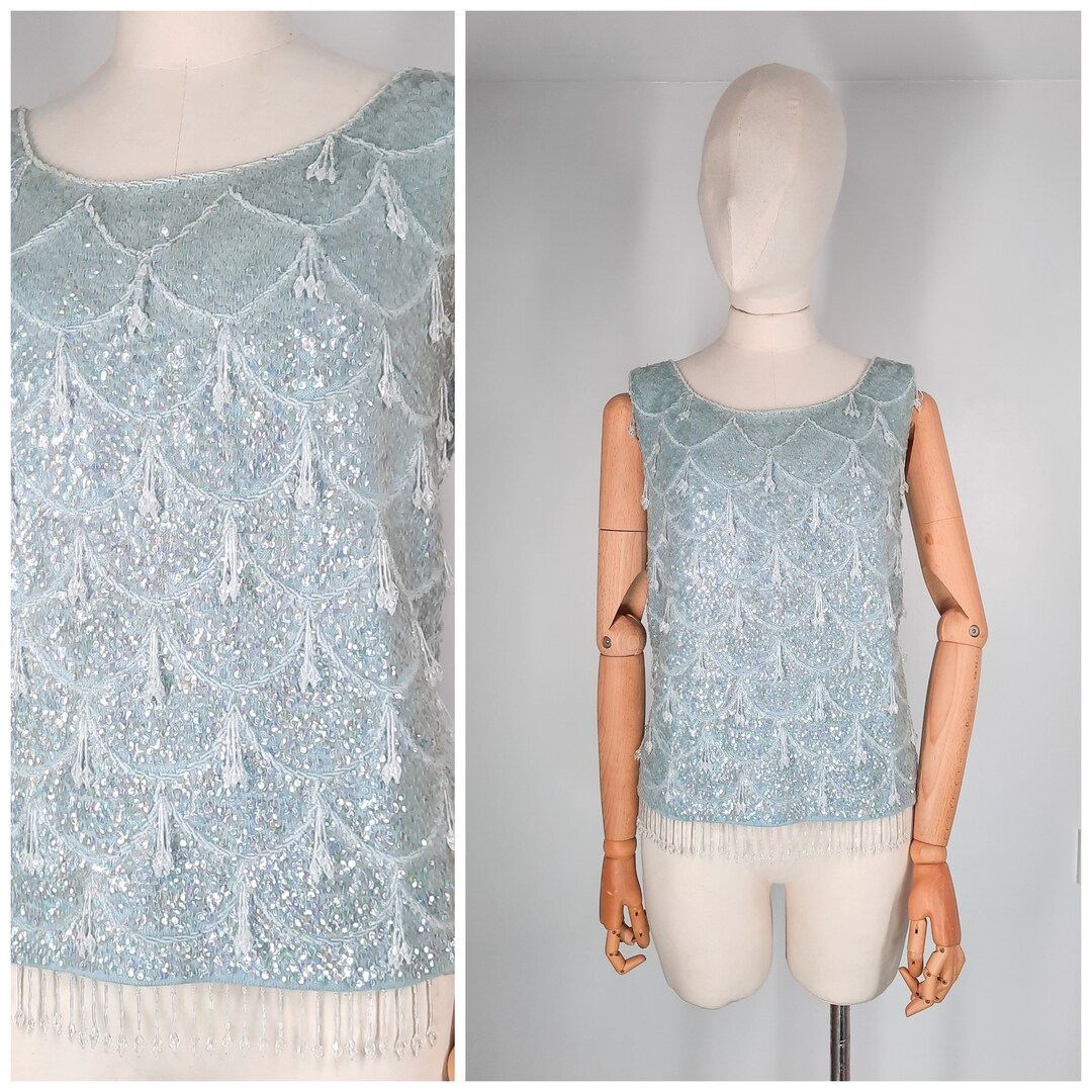 Stockton Blouse - White With Turquoise main image 1
