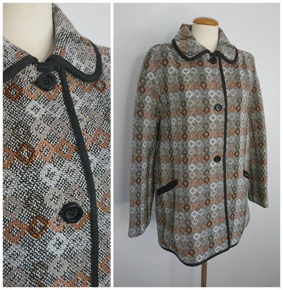 Vintage 60's Welsh Wool Coat sz L