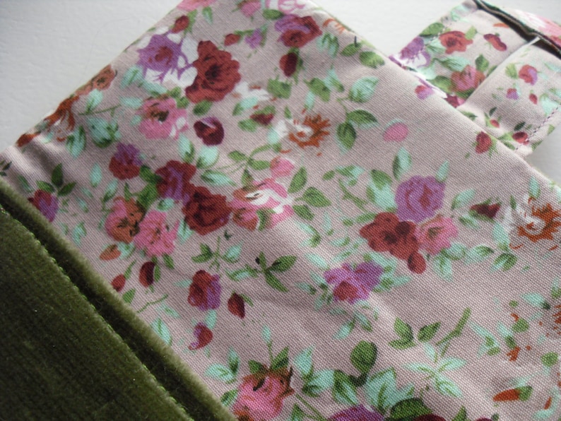 Velvet Fabric Coin Purse Gift for her Evening Purse Unique Gift Pretty Floral Lining Scottish One of Kind Party