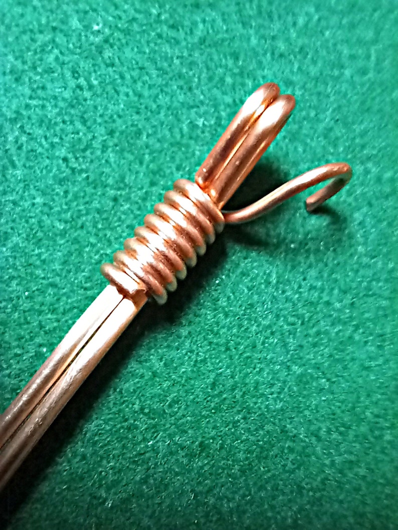 Copper Match Extender With Wick Dipper Hook Etsy
