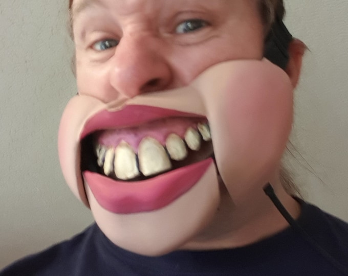 Male Professional Ventriloquist Cable Controlled Mask Etsy