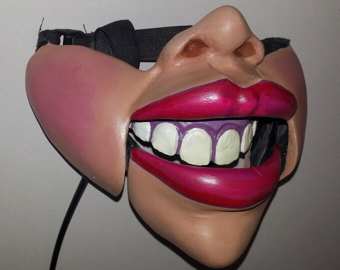 Female With Nose Professional Ventriloquist Cable Controlled Mask Etsy