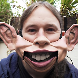 Big Ears Professional ventriloquist  cable controlled mask