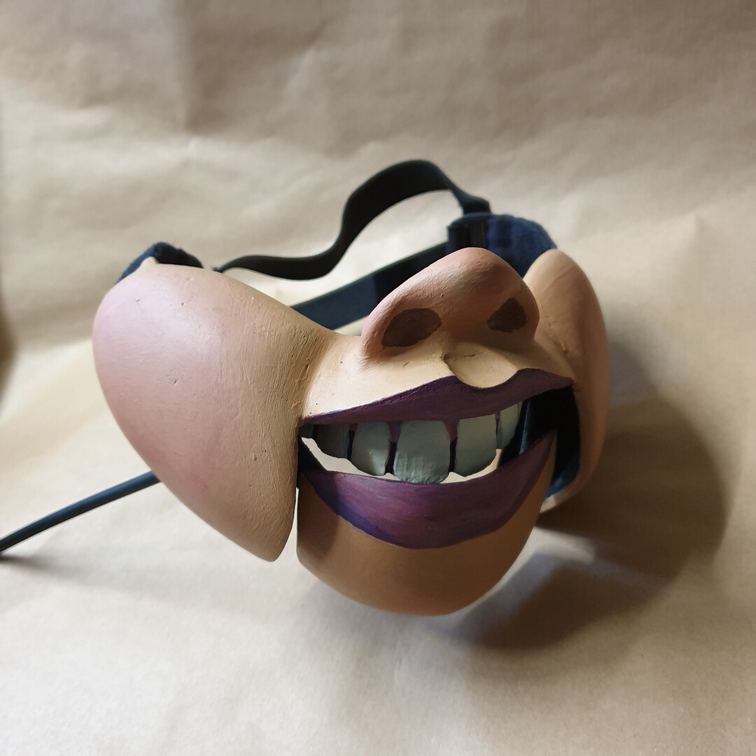 Male With Nose Professional Ventriloquist Cable Controlled Mask Etsy
