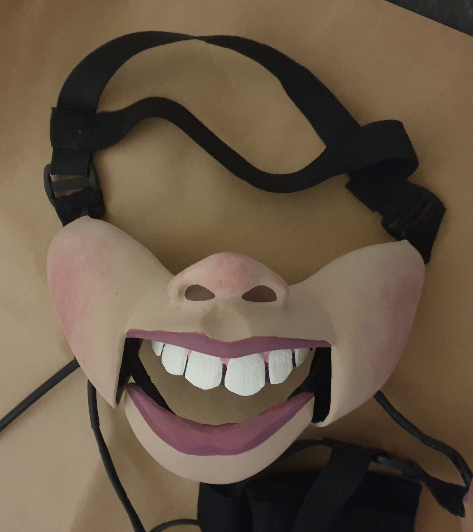 Male With Nose Professional Ventriloquist Cable Controlled Mask Etsy