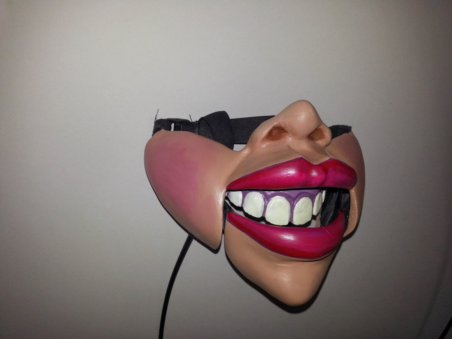 Female With Nose Professional Ventriloquist Cable Controlled Mask Etsy