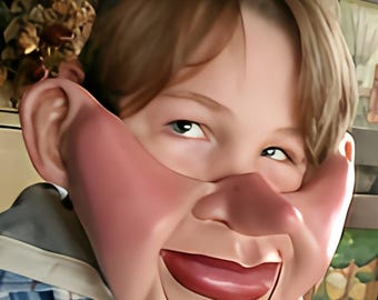 Pinocchio Professional ventriloquist  mask