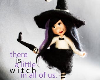 Halloween Witch Decor - Witch Doll - Witch Decor - Witch Doll Halloween - Art Witches - Ooak Halloween - Autumn Decorations - Gothic Witch