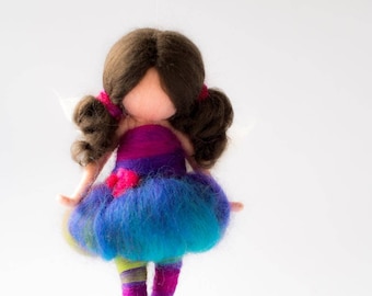 Needle felted Petruska fairy, Waldorf, home decor, unique gift, gifts for friends, mobile, home decor,
