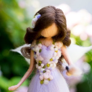 Needle Felted Fairy figurine, Mothers day Gift, Soft Art Doll, Girls Fairy Decor