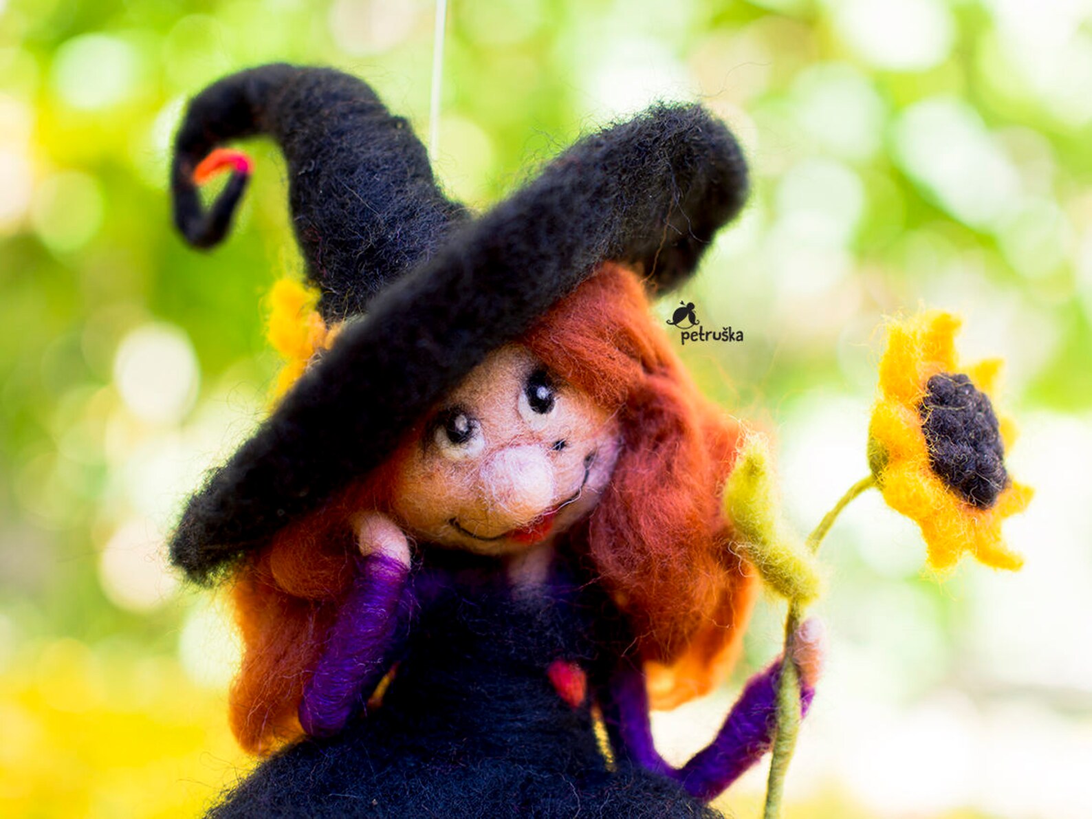 Witch Doll Halloween - Halloween Witch Decor - Halloween Figurine - Art Witches - Kitchen Witch ...