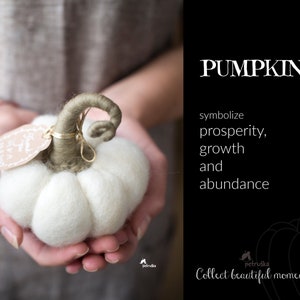 Wedding Fall decor, White pumpkins, Felt pumpkins, Wedding favors for guests, DIFFERENT SETS image 7