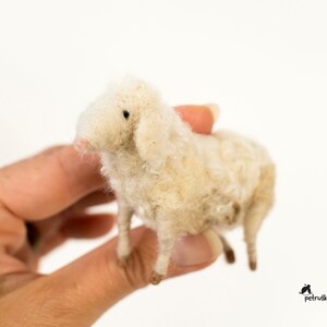 Needle felted sheep, Sheep decor Needle Felted animal Nativity Set DIFFERENT SETS zdjęcie 4