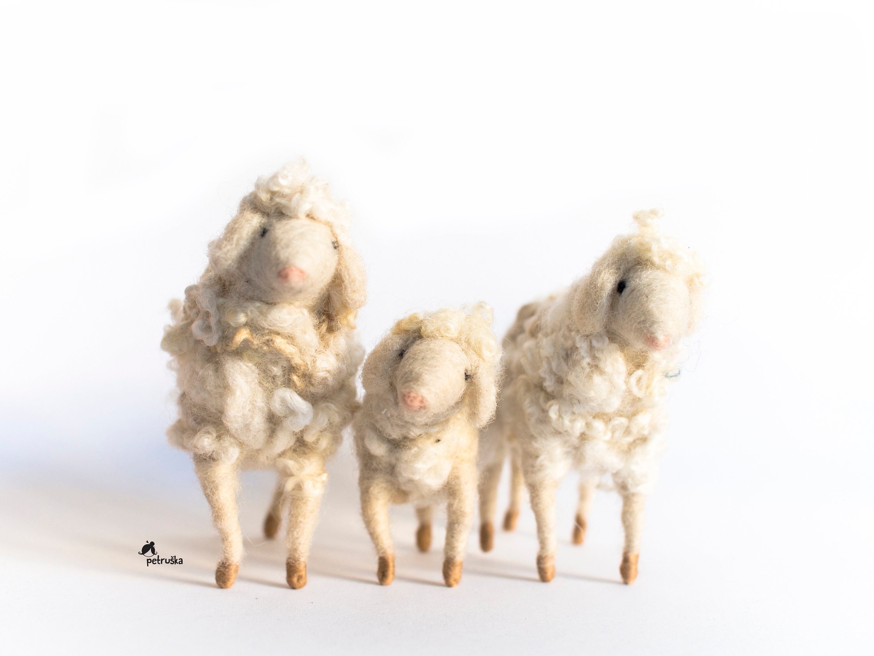 Magie Di Natale Mouton En Polyrésine Pour Crèche De Noël - Petite Taille (12,5x12,5x5 Cm), Décoration Sainte Famille - 5
