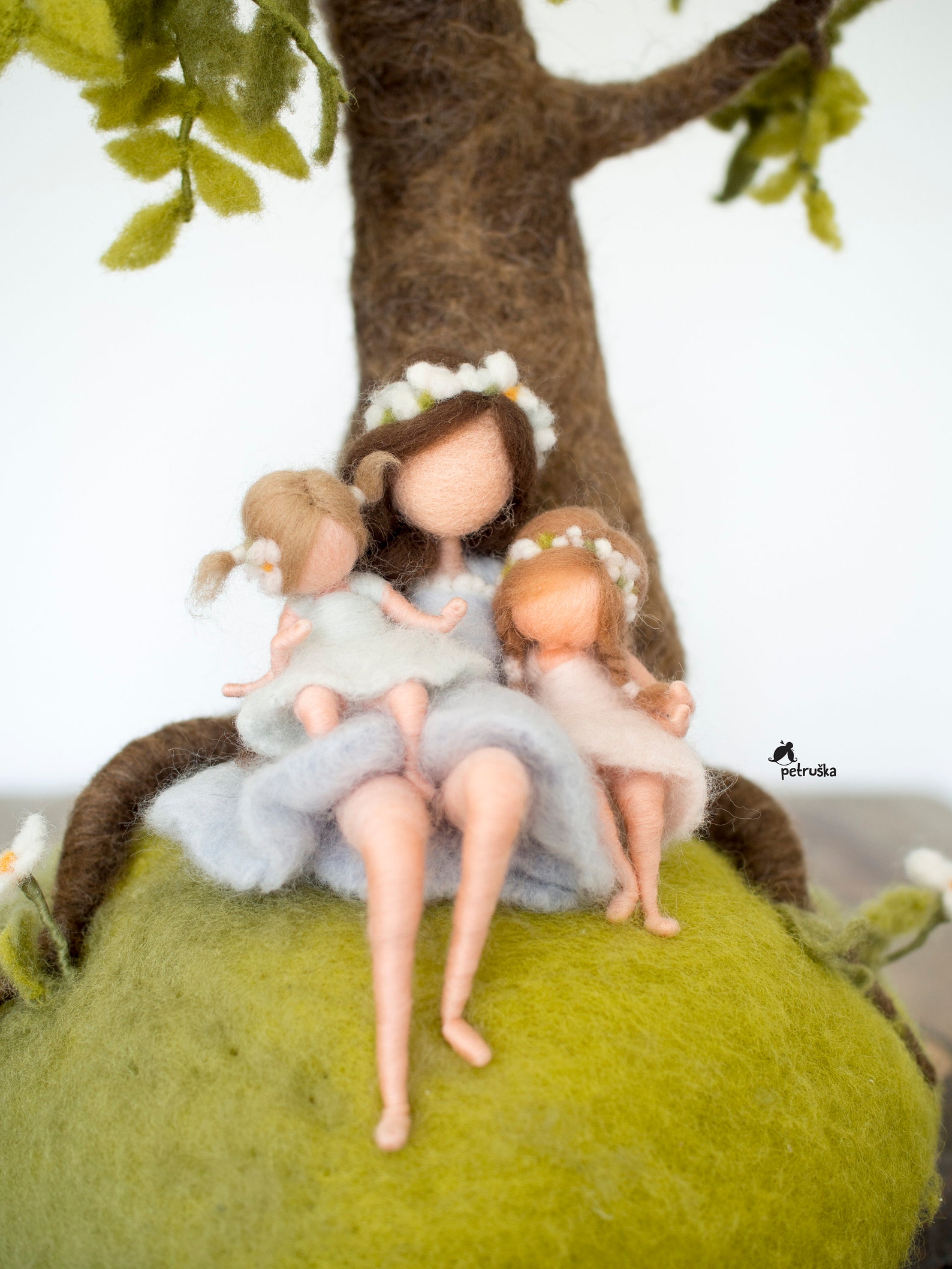 Felted Personalized Family Tree Sculpture Personalized Family Etsy