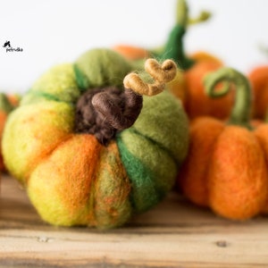 Wool Felt pumpkins, Fall decor, Autumn Decorations, DIFFERENT SETS image 6