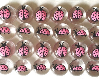 Party Favors Umbrella Mixed Gift Bag Fillers Crafts /& More! Memento Table Scatter Confetti Wedding Party Decorations - 24 Hand Painted Glass Gems