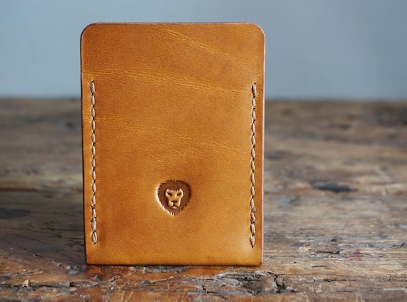 Minimalistic leather wallet/card holder | Classic Brown