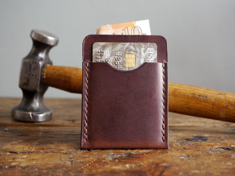 5-year anniversary gift for husband #3: Kingsley leather cardholder