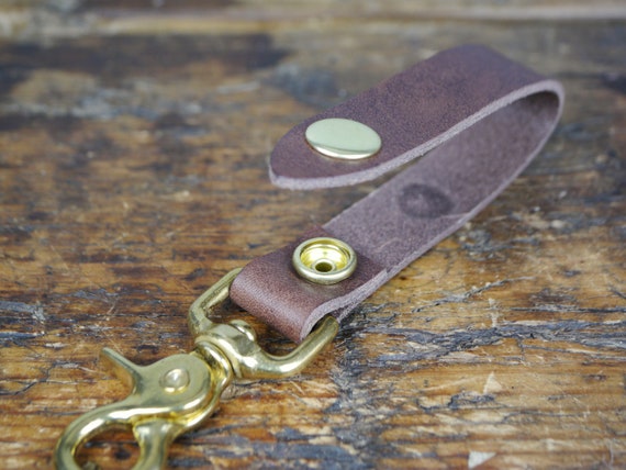 Leather Luxury Designer Keychain with Lanyard for Bags, Luggage, Keys