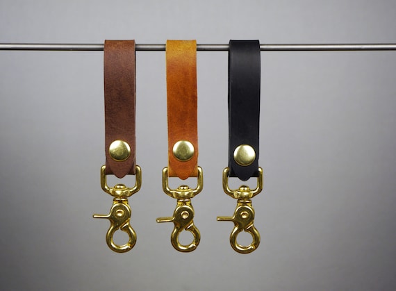 Leather Belt Key Hook Key Belt Lanyard Belt Key Holder Solid Brass