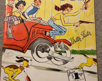 Libro de arte antiguo de Walter Foster, 24 caricaturas modernas de Hal Rasmusson – Instrucciones de arte de la década de 1950 – Edición temprana – Material efímero de mediados de siglo