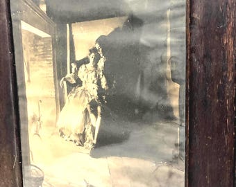 Grabado antiguo - Parejas abrazándose, de William Ladd Taylor