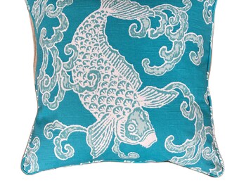 Kravet Pisces Aegean on Aqua