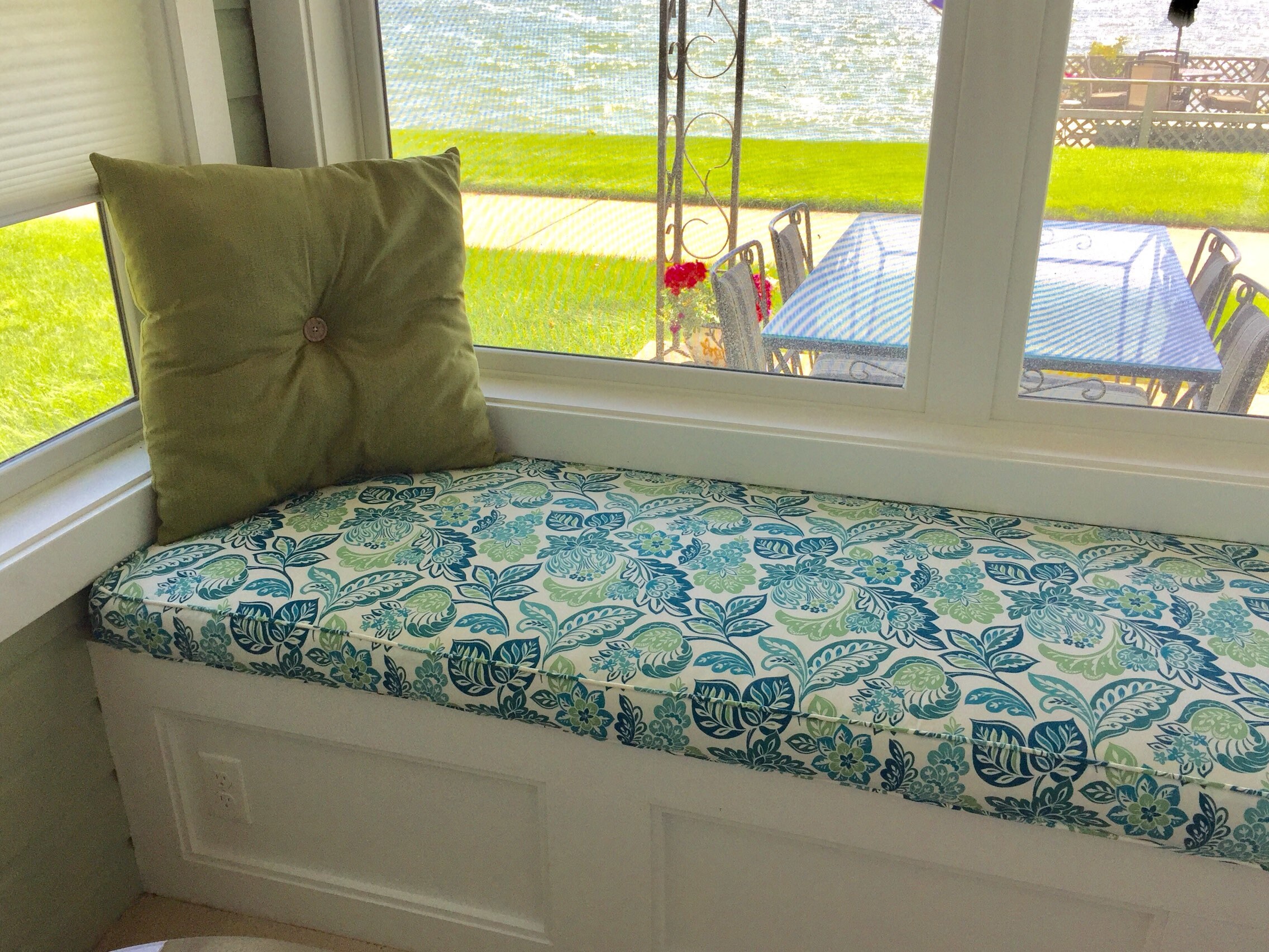 Custom window seat and cover with 4 custom made Turkish corner Etsy