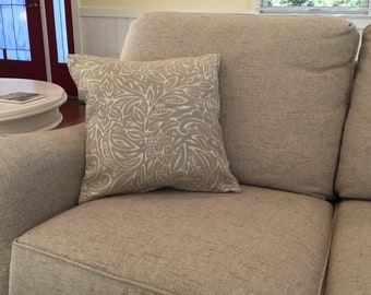 Beige und Perle Outdoor-Stoff-Kissenbezug