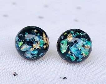 dark opal earrings