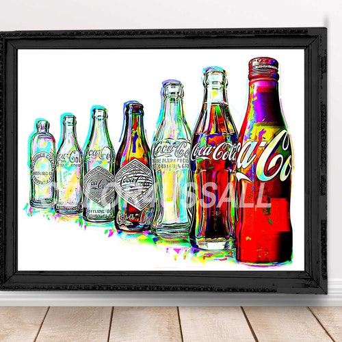 Coca Cola Bottle Art Coca Cola Art Coke Art Sarah Hiers - Etsy