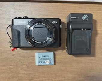 キヤノン Powershot G7X Mark II ブラック デジタルカメラ（バッテリー充電器付き）