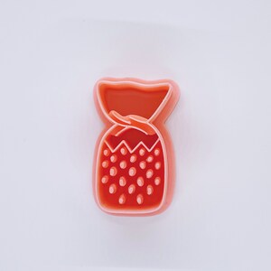 STRAWBERRY CANDY - Polymer Clay Cutter - Clay Imprint - Embossed Stamp - Candies - Valentines Earrings - 134