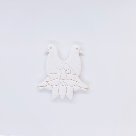 Valentines Day Love Birds Mirrored Love Bird Pair Polymer Clay Cutters Valentines  Day Polymer Clay Cutters Turtledoves Embossed 