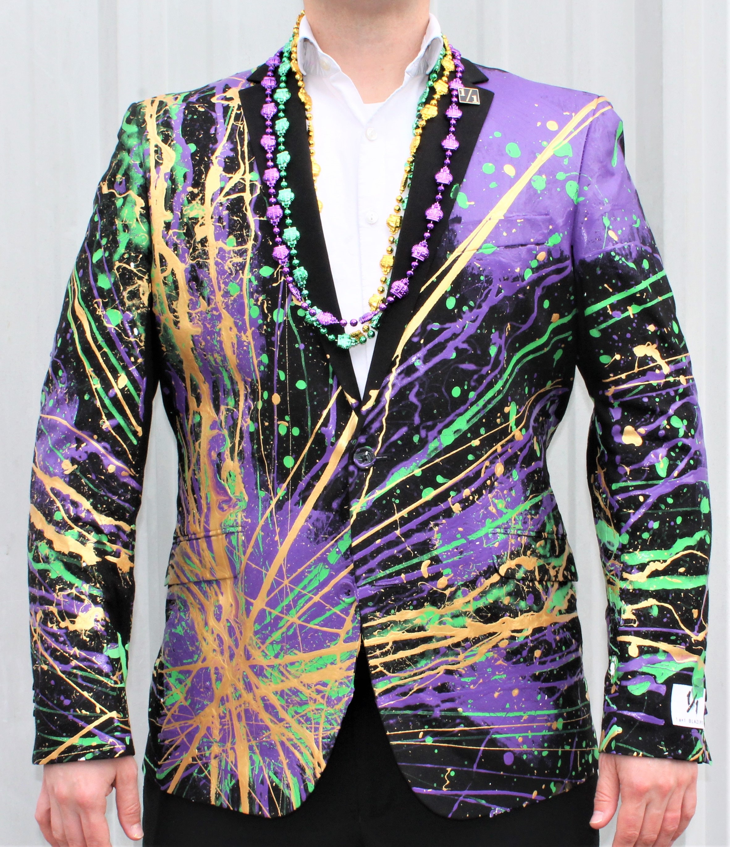 mardi gras mens coat