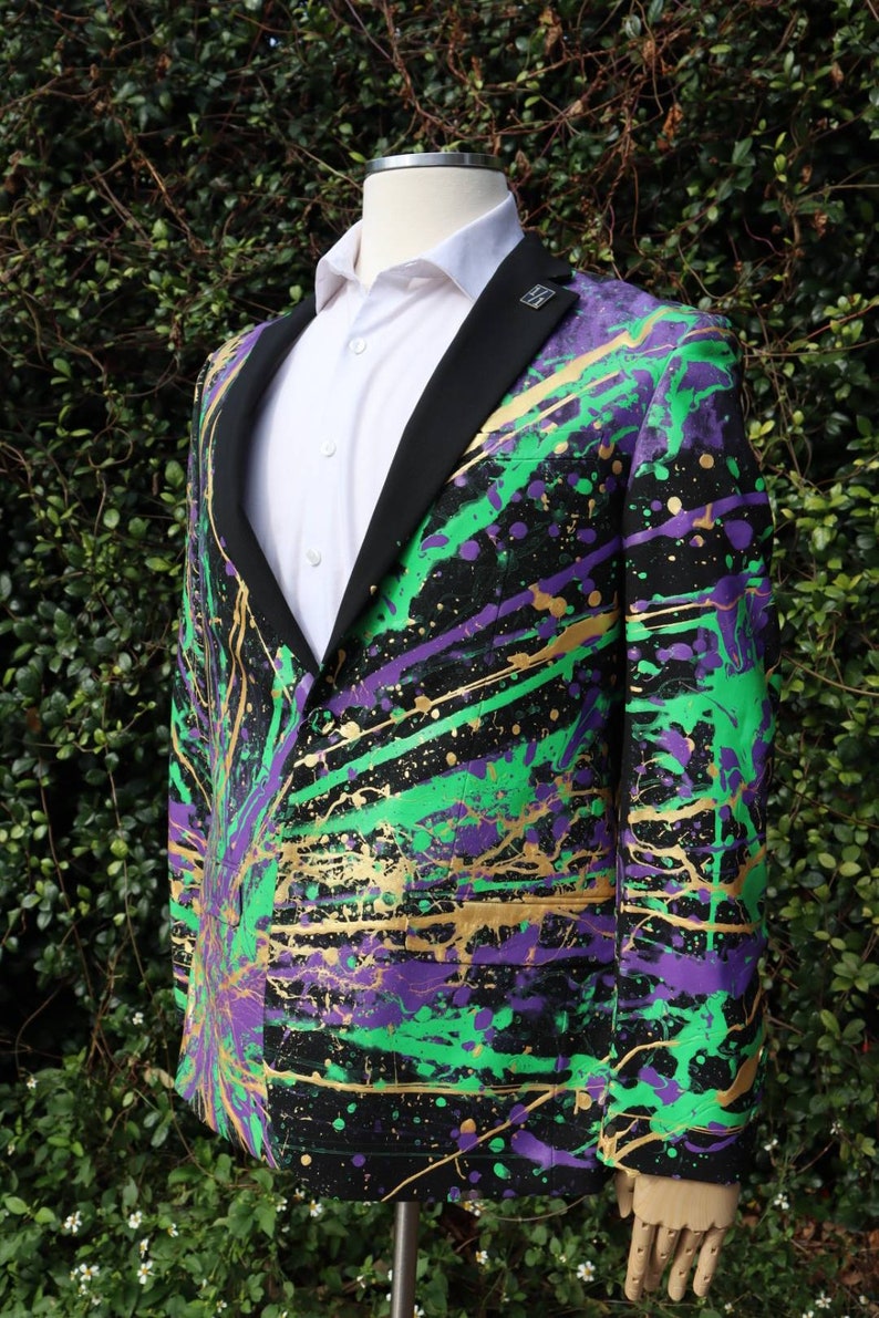 mardi gras blazer dress