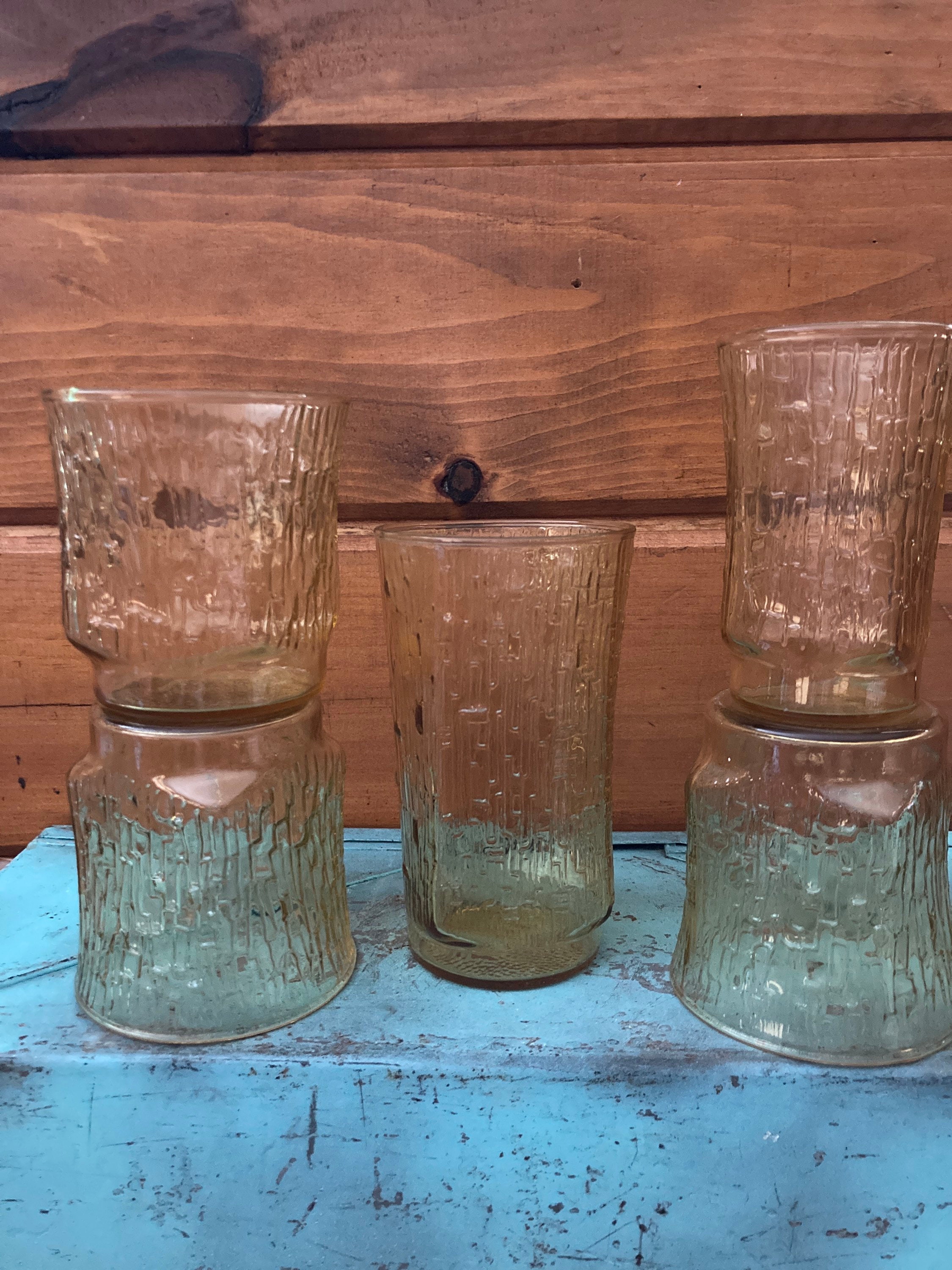 Aqua Bamboo Glasses *Set of 6* – The Vintage Pagoda
