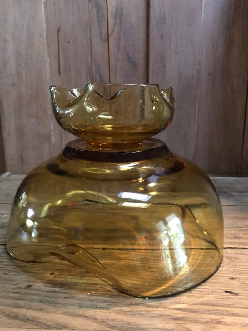 Vintage Anchor Hocking Amber Glass Chip and Dip Bowl Set. Etsy
