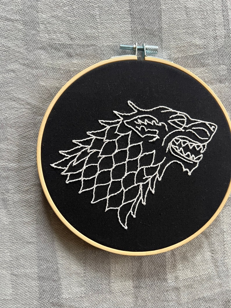 Embroidery Pattern, House Stark- Game of Thrones - Etsy