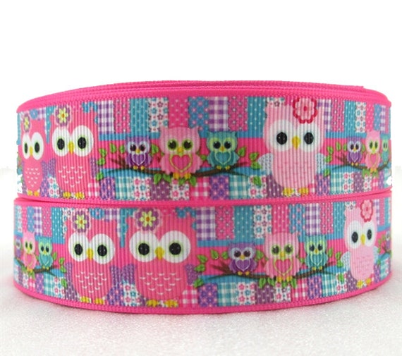 Wholesale printed grosgrain ribbon Hair bow sewing Crafts 25mm 2//5//10yds 1/'/'