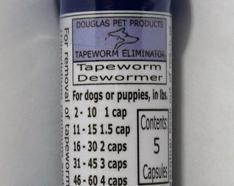 K9 Tapeworm Eliminator - for Dogs and Pups - All sizes